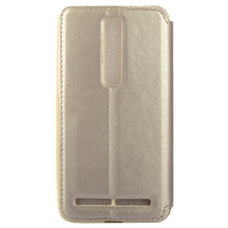 5.5 Inch Crazy Horse Texture Leather Case with Holder & Card Slot & Caller ID Display Window for Asus Zenfone 2 / ZE550ML / ZE551ML