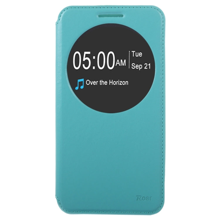 5.5 Inch Crazy Horse Texture Leather Case with Holder & Card Slot & Caller ID Display Window for Asus Zenfone 2 / ZE550ML / ZE551ML