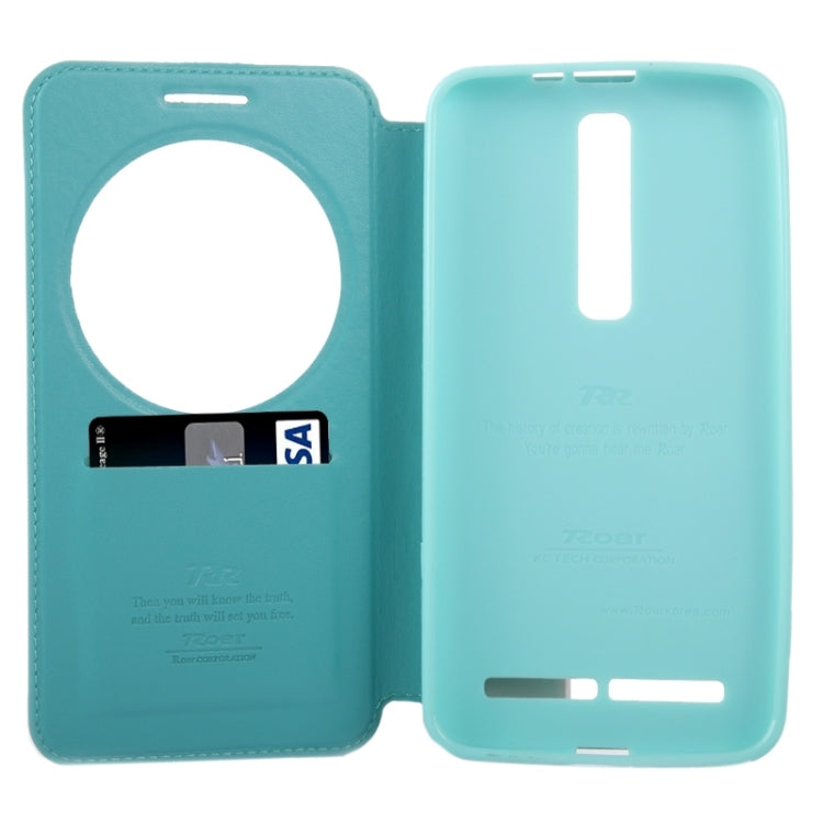 5.5 Inch Crazy Horse Texture Leather Case with Holder & Card Slot & Caller ID Display Window for Asus Zenfone 2 / ZE550ML / ZE551ML