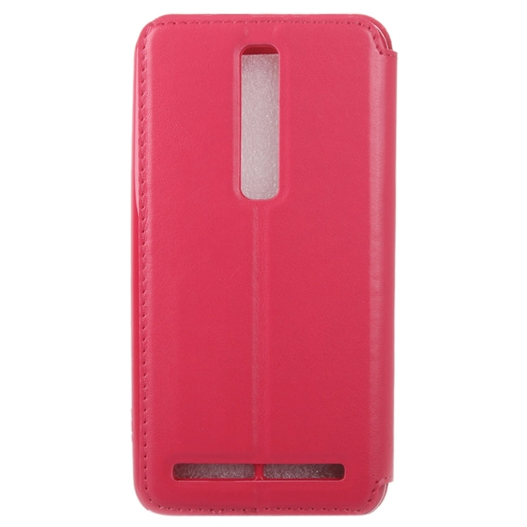 5.5 Inch Crazy Horse Texture Leather Case with Holder & Card Slot & Caller ID Display Window for Asus Zenfone 2 / ZE550ML / ZE551ML