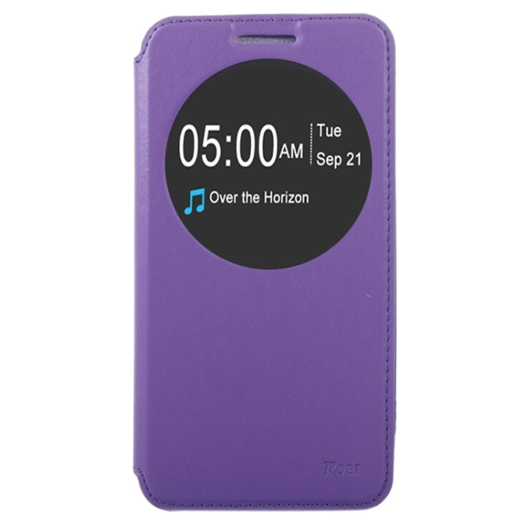 5.5 Inch Crazy Horse Texture Leather Case with Holder & Card Slot & Caller ID Display Window for Asus Zenfone 2 / ZE550ML / ZE551ML