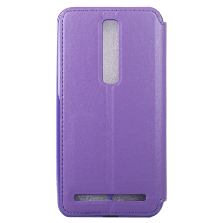 5.5 Inch Crazy Horse Texture Leather Case with Holder & Card Slot & Caller ID Display Window for Asus Zenfone 2 / ZE550ML / ZE551ML