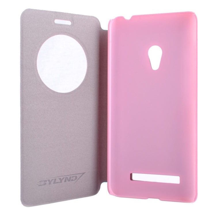 Horizontal Flip Litchi Texture Leather Case with Holder & Caller ID Display for ASUS ZenFone 5