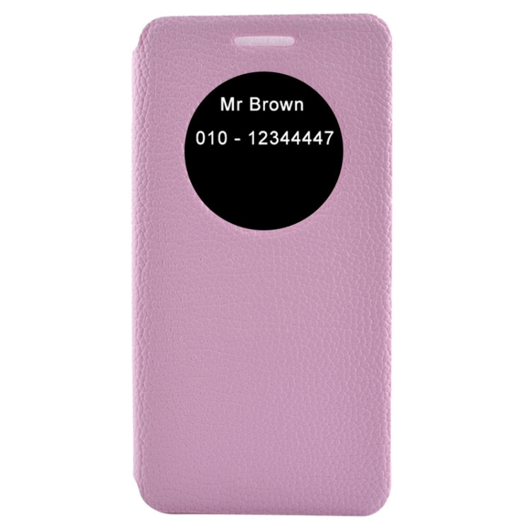 Horizontal Flip Litchi Texture Leather Case with Holder & Caller ID Display for ASUS ZenFone 6