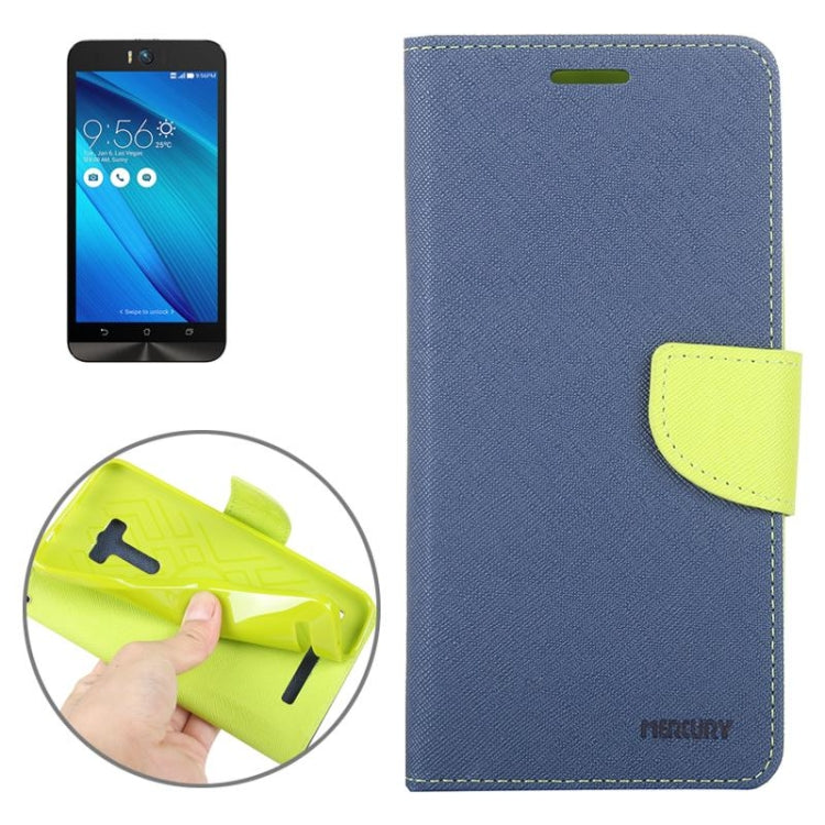 Color Matching Cross Texture Horizontal Flip Leather Case with Holder & Card Slots & Wallet for Asus Zenfone Selfie / ZD551KL