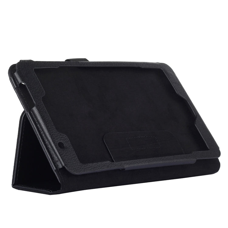 Litchi Texture Leather Case with Two-Folding Holder for Asus Fonepad 7 / FE171MG