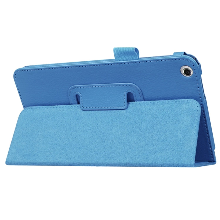 Litchi Texture Leather Case with Two-Folding Holder for Asus Fonepad 7 / FE171MG