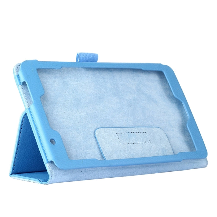 Litchi Texture Leather Case with Two-Folding Holder for Asus Fonepad 7 / FE171MG