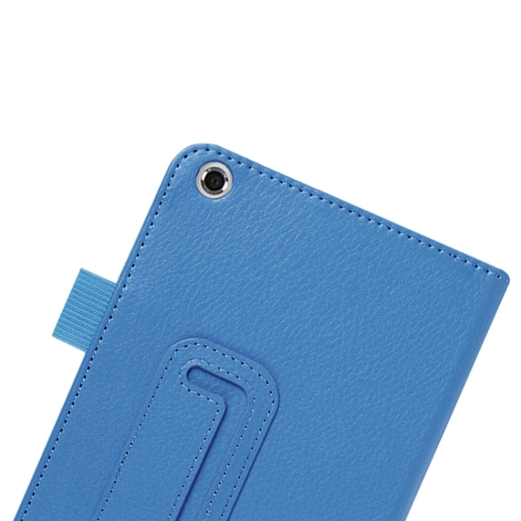 Litchi Texture Leather Case with Two-Folding Holder for Asus Fonepad 7 / FE171MG