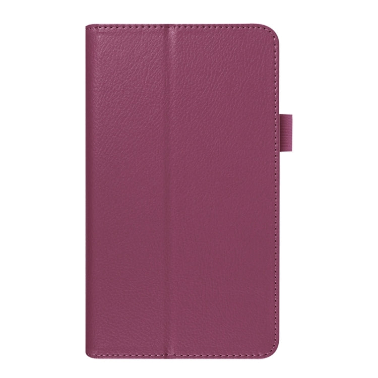 Litchi Texture Leather Case with Two-Folding Holder for Asus Fonepad 7 / FE171MG