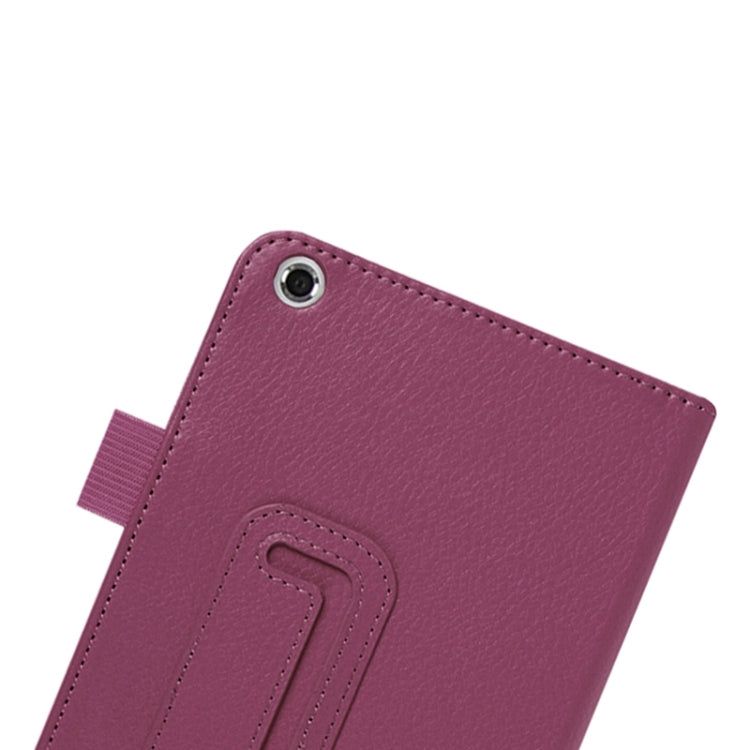 Litchi Texture Leather Case with Two-Folding Holder for Asus Fonepad 7 / FE171MG