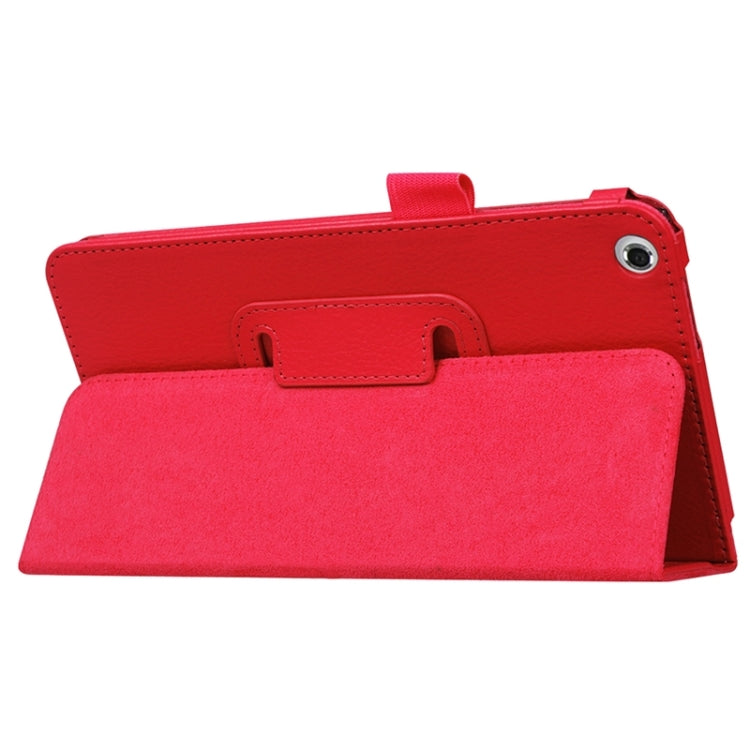 Litchi Texture Leather Case with Two-Folding Holder for Asus Fonepad 7 / FE171MG