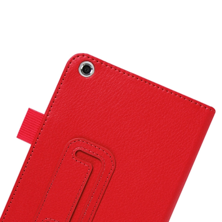 Litchi Texture Leather Case with Two-Folding Holder for Asus Fonepad 7 / FE171MG