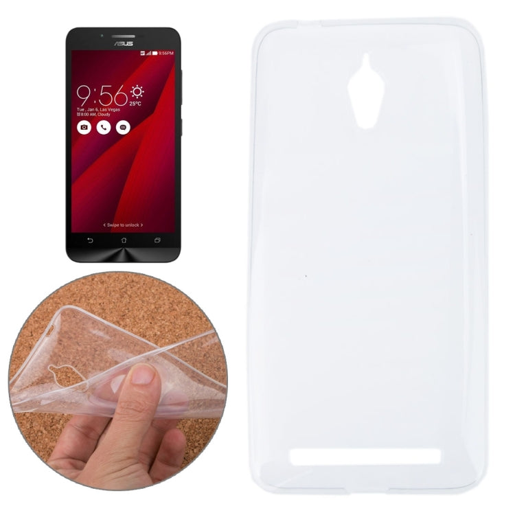 0.75mm Ultra-thin Transparent TPU Protective Case for ASUS Zenfone Go / ZC500TG