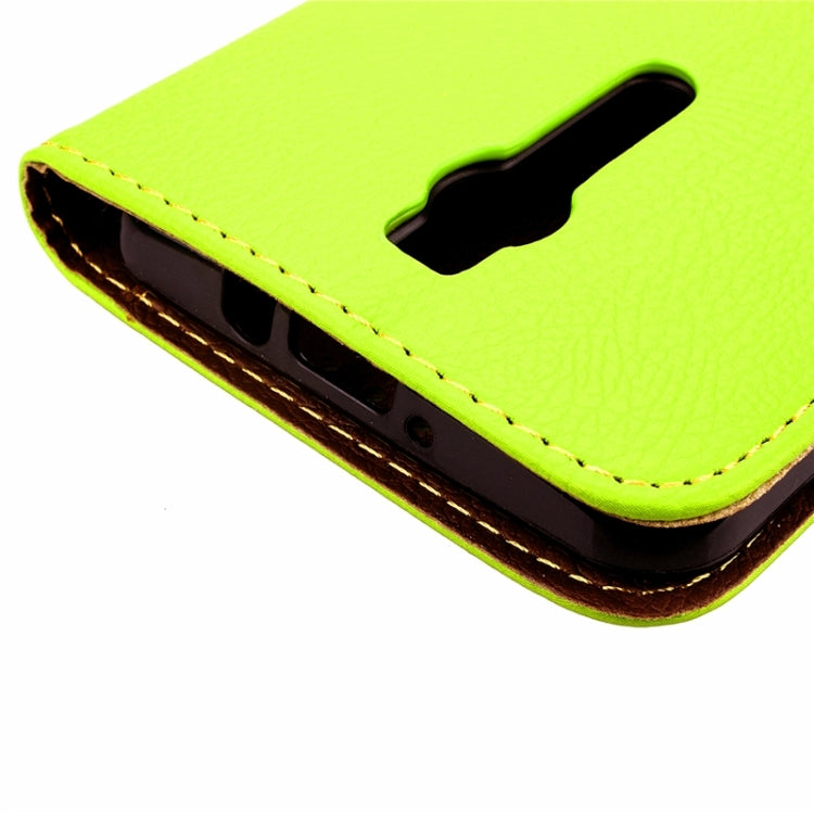 Leaf Magnetic Snap Litchi Texture Horizontal Flip Leather Case with Card Slots & Wallet & Holder & Lanyard for Asus Zenfone 2 ZE550ML / ZE551ML