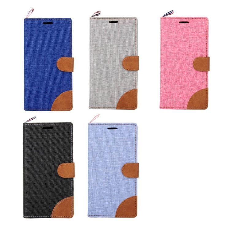 Denim Texture Horizontal Flip Leather Case with Card Slots & Holder & Lanyard for ASUS Zenfone 5 / A500CG / A501CG / A500KL / A502CG