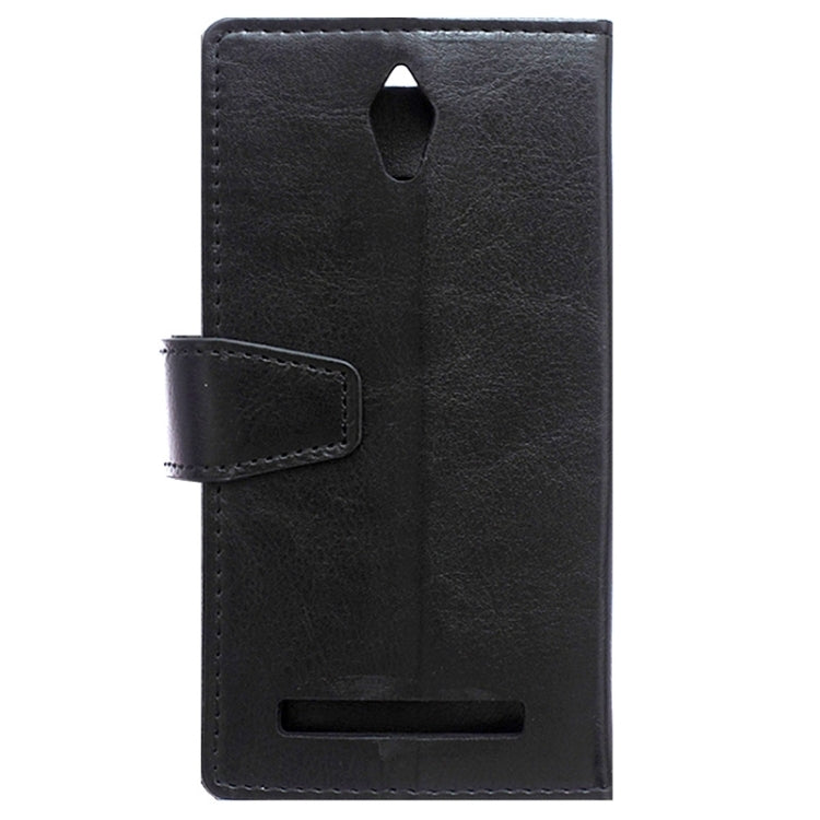 Crazy Horse Texture Horizontal Flip Solid Color Magnetic Buckle Leather Case with Holder & Card Slots & Wallet for ASUS Zenfone C / ZC451CG