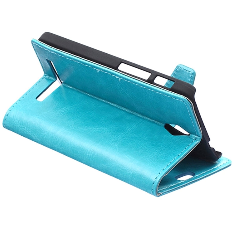 Crazy Horse Texture Horizontal Flip Solid Color Magnetic Buckle Leather Case with Holder & Card Slots & Wallet for ASUS Zenfone C / ZC451CG