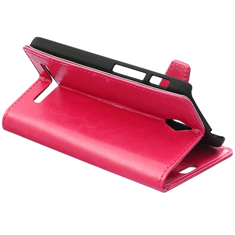 Crazy Horse Texture Horizontal Flip Solid Color Magnetic Buckle Leather Case with Holder & Card Slots & Wallet for ASUS Zenfone C / ZC451CG