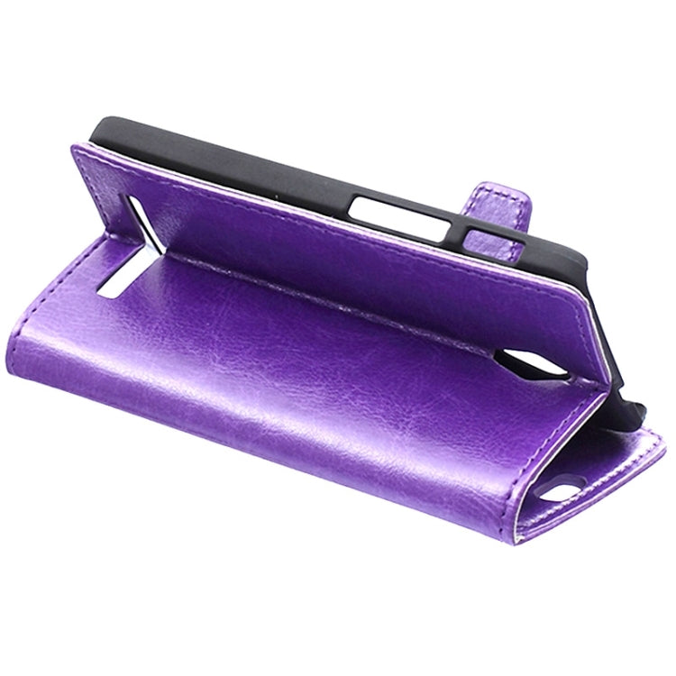 Crazy Horse Texture Horizontal Flip Solid Color Magnetic Buckle Leather Case with Holder & Card Slots & Wallet for ASUS Zenfone C / ZC451CG