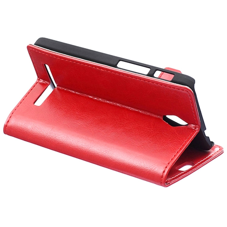 Crazy Horse Texture Horizontal Flip Solid Color Magnetic Buckle Leather Case with Holder & Card Slots & Wallet for ASUS Zenfone C / ZC451CG