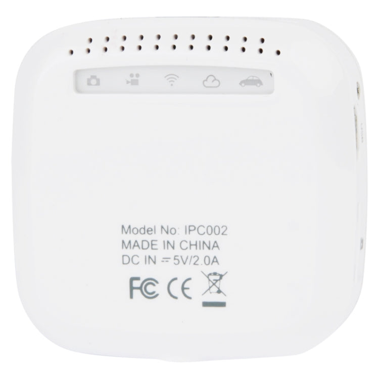 HD 720P Sycloud Wireless / Wifi DVR Car Camera Driving Record with Cloud + Car Charger / Holder, 1.3 Mega Pixels, Support TF Card, CPU: GPDV6624B(White)