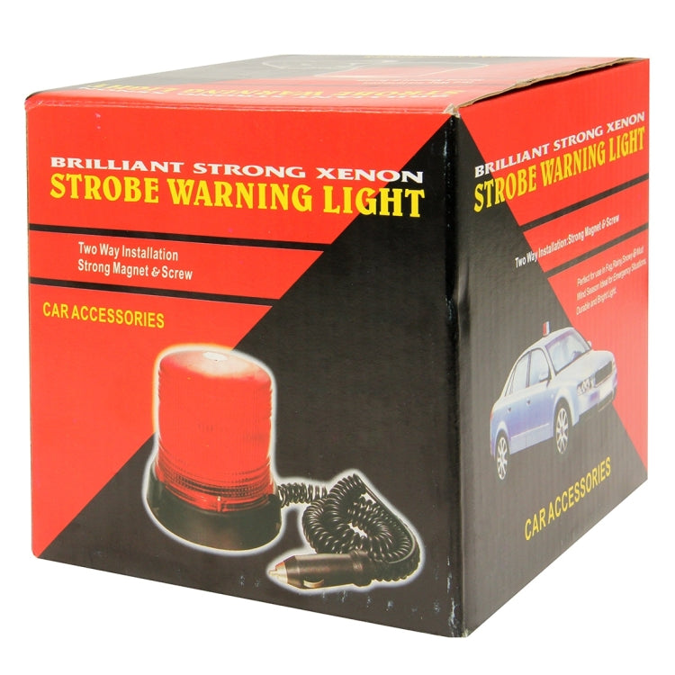 Full Red, Brilliant Strong Xenon 9 Flash Strobe Warning Light for Auto Car(Red)