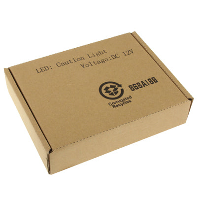 Blue + Red 4 x 4 LED Caution Light with Switch and Controller, DC 12V