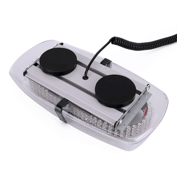 25W 240 LED Vehicle Roof Top Emergency Hazard Warning Strobe Light, Yellow and White Light