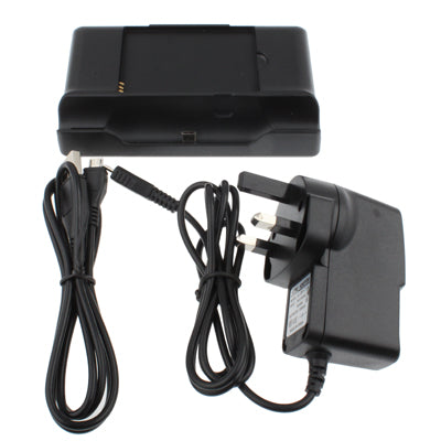 Twin USB Charger Cradle with 2nd Battery Slot for Galaxy Note / i9220 / N7000 (UK Plug)(Black)