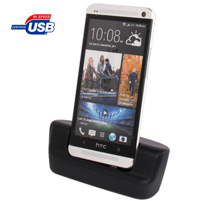 Desktop Charging Cradle with Micro USB Sync Data Function for HTC One / M7