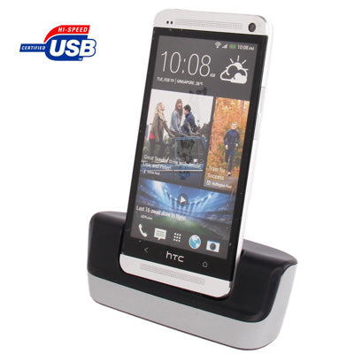 Desktop Charging Cradle with Micro USB Sync Data Function for HTC One / M7