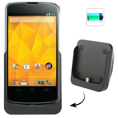 Desktop Charging Cradle with Micro USB Sync Data Function for LG Nexus 4 / E960(Black)