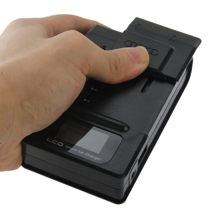 Mobile Universal Battery Charger LCD Indicator Screen for Cell Phones 1 USB-Port,