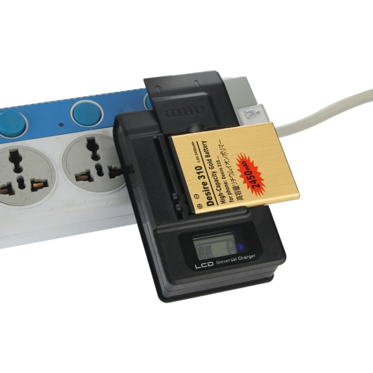 Mobile Universal Battery Charger LCD Indicator Screen for Cell Phones 1 USB-Port,