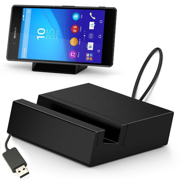 5V / 1A Desktop USB Sync Cable Cradle Station Dock Charger for Sony Xperia Z4 & Z5