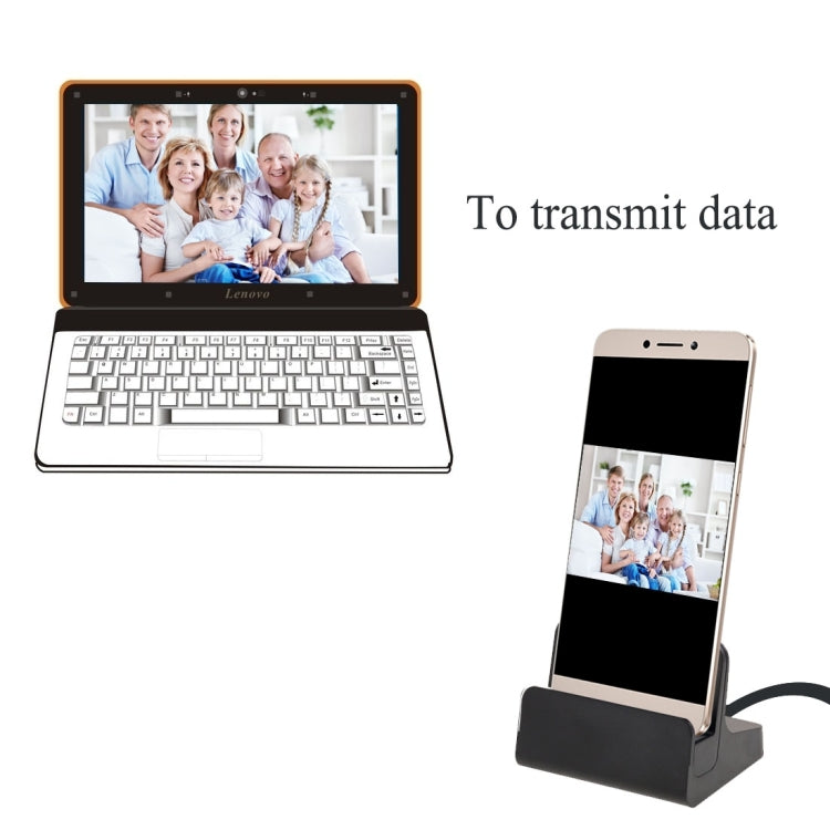 5V 1A USB-C 3.1 / Type-C 2 in 1 Function Sync Data / Charging Dock Charger with Micro USB Data Charging Cable for Samsung Galaxy S7 & S7 Edge / LG G4 / Huawei P8 / Xiaomi Mi4 and other Smartphones