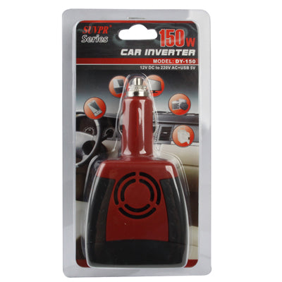 Input 12V + USB 150W AC Car Power Inverter, Output 220V