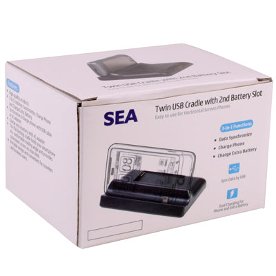 2 Battery Slots with 2 USB Ports Cradle for Motorola Atrix 4G (US Plug)