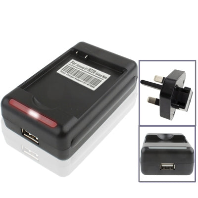 Universal USB Output Style Battery Charger for Galaxy Note / i9220 / N7000 (UK Plug)