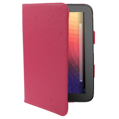 Flip Litchi Texture Leather Case with Holder for Google Nexus 10