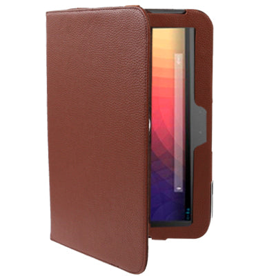 Lichee Texture Leather Case with Holder & Rotate 360 Degrees for Google Nexus 10