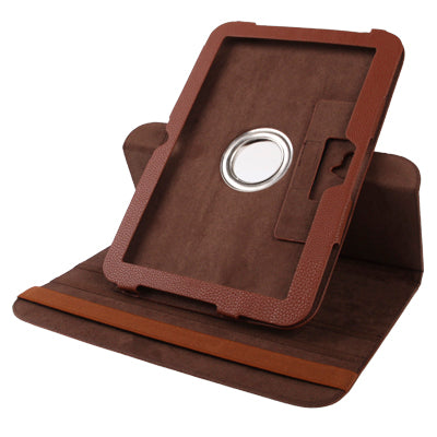 Lichee Texture Leather Case with Holder & Rotate 360 Degrees for Google Nexus 10