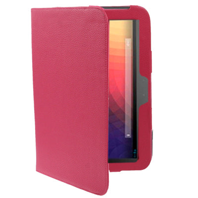Lichee Texture Leather Case with Holder & Rotate 360 Degrees for Google Nexus 10