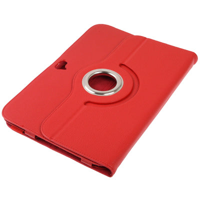 Lichee Texture Leather Case with Holder & Rotate 360 Degrees for Google Nexus 10