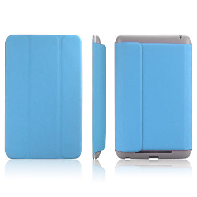 ENKAY ENK-7101 Protective PU Leather Case Cover with Holder for Google Nexus 7 (2012 Version), Blue(Blue)