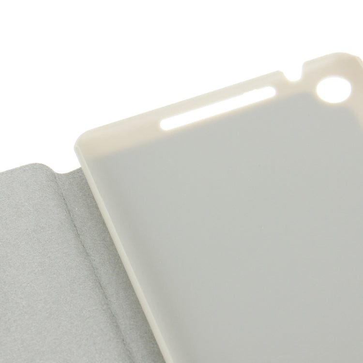 3-floding Fabric Texture Flip Leather Case with Holder for Google Nexus 7 (2013 Version), Magenta(Magenta)