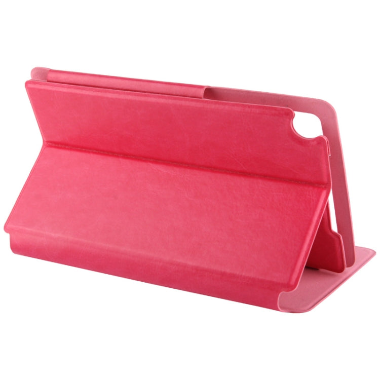 Crazy Horse Texture Detachable Leather Case with Credit Card Slot & Holder for Google Nexus 7 (2013 Version), Magenta(Magenta)