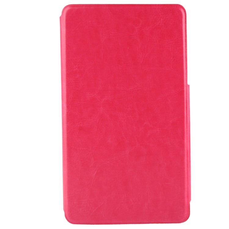 Crazy Horse Texture Detachable Leather Case with Credit Card Slot & Holder for Google Nexus 7 (2013 Version), Magenta(Magenta)