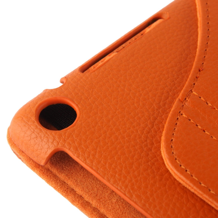 360 Degrees Rotation Litchi Texture Leather Case with 2-angle Holder for Google Nexus 7 (2013 Version),